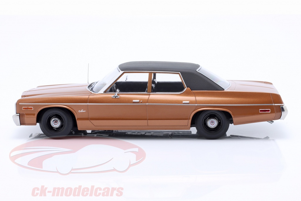 DODGE MONACO AVEC TOIT VINYL 1974 MARRON METALLISE/NOIR