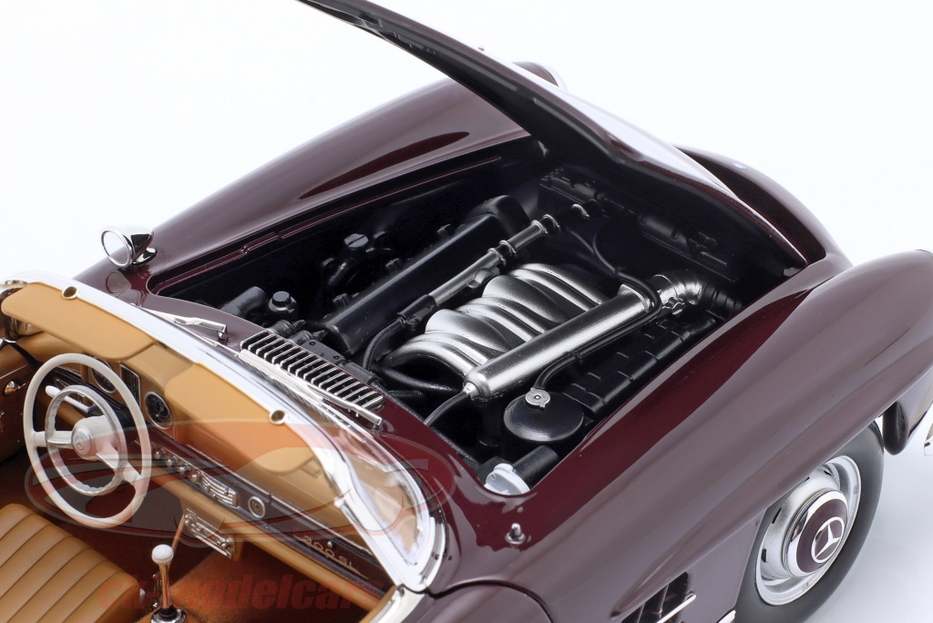 Modèle Réduit Mercedes 350 SL Coupe Nacoral Rouge 1/24 - Occasion, Année 1973