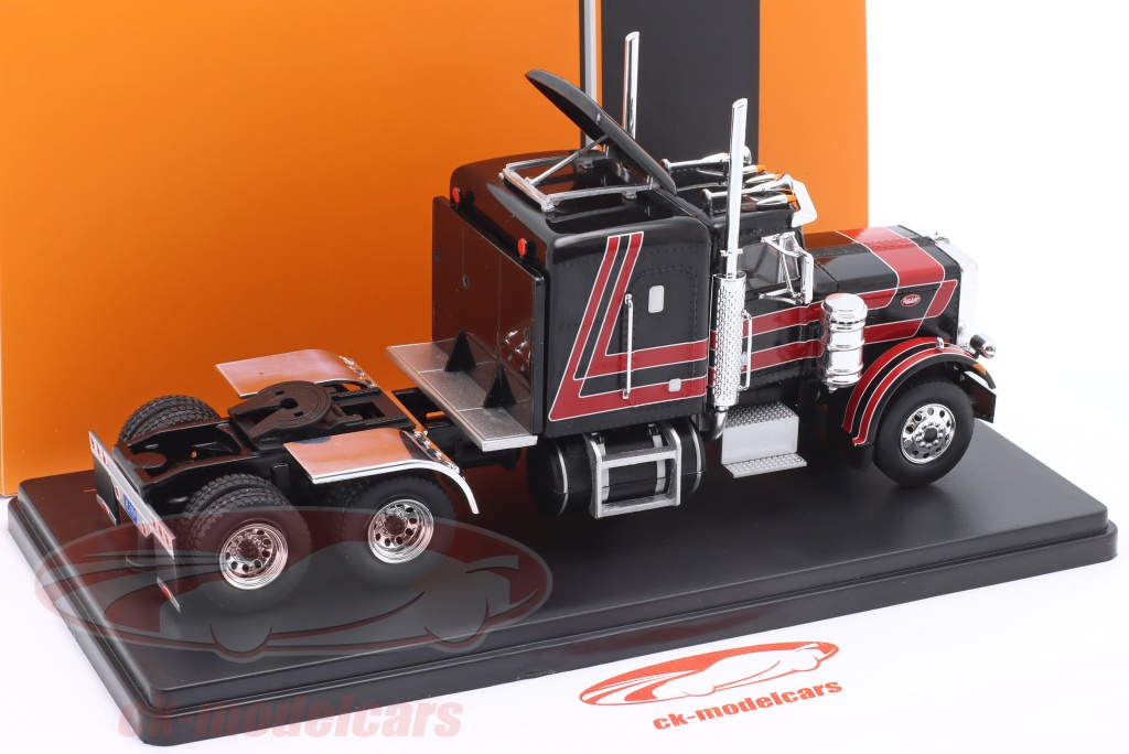 IXO MODEL TR158 PETERBILT 359 BLACK/RED 1973 ROUND LIGHTS 1:43 Modellino IXO MODEL TR158 PETERBILT 359 BLACK/RED 1973 ROUND LIGHTS 1:43 Modellino