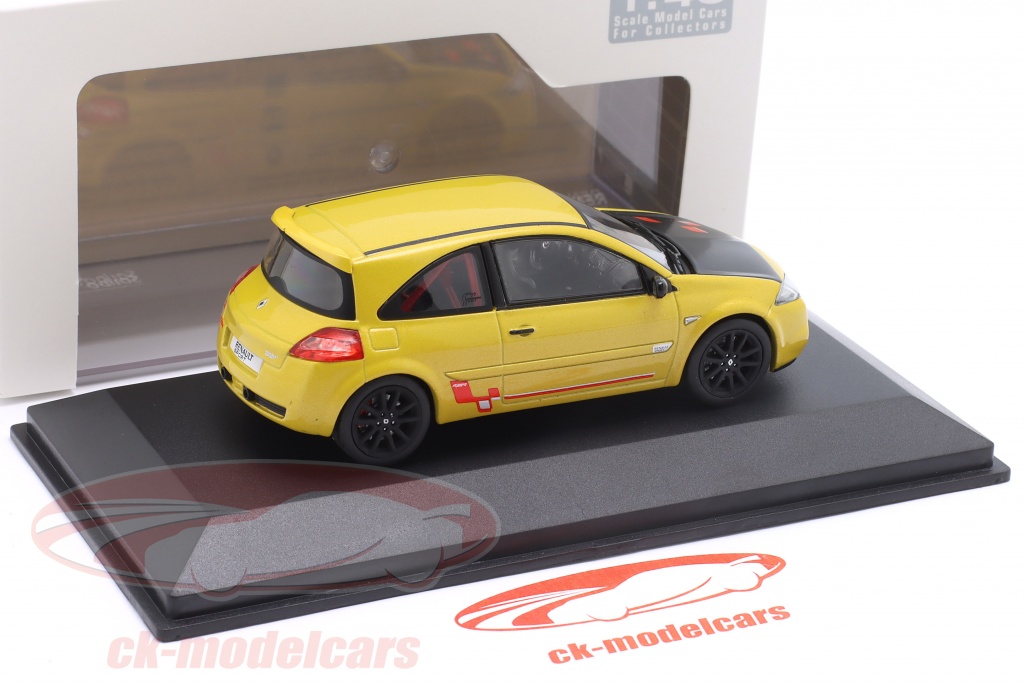 Voiture Miniature Renault Megane 2 R26-R Liquid Yellow 1/43 - S4310204  SOLIDO