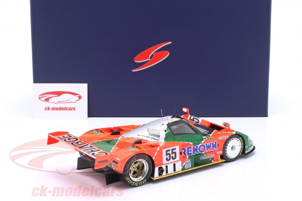 Spark 1:18 Mazda 787B #55 勝者 24h LeMans 1991 Weidler, Herbert 