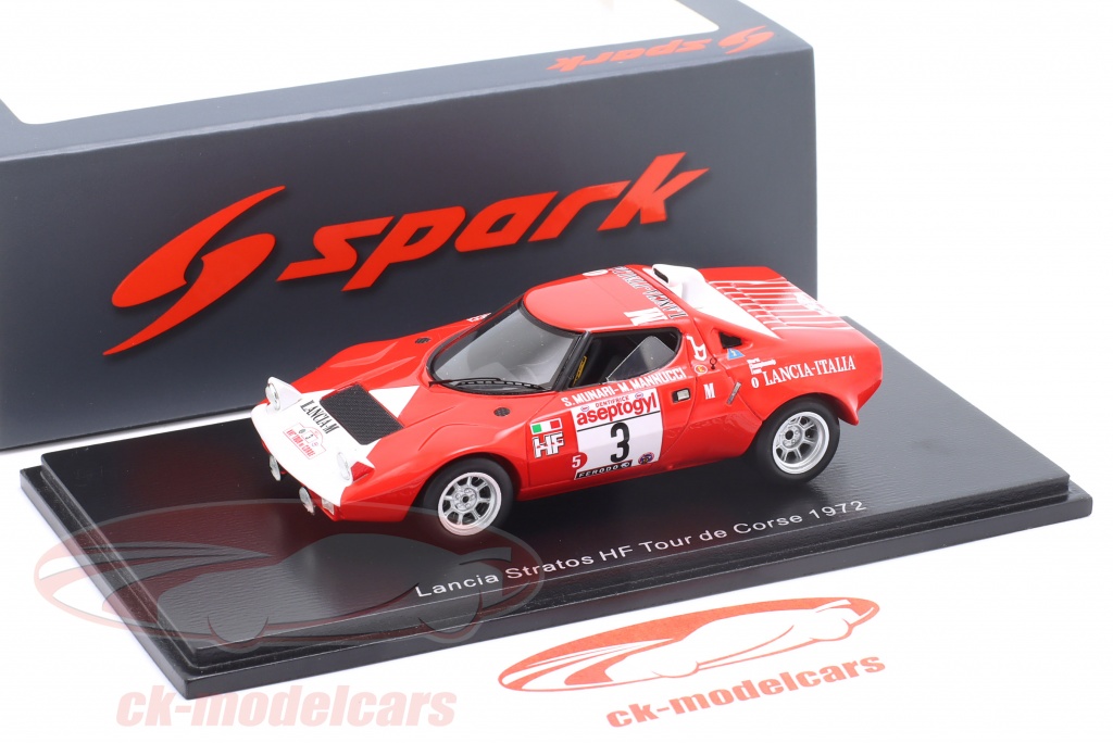 Modèle Réduit SOLIDO 1/43 - Lancia Stratos Tour Corse #19 - Échelle 1:43 - Blanc
