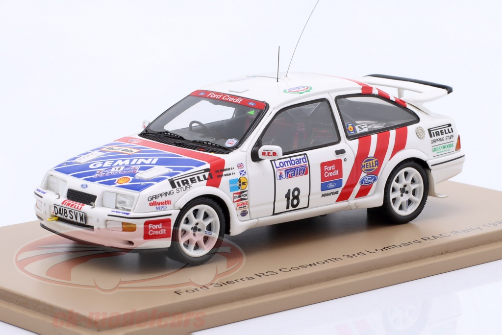 Miniature Spark 1/43 Ford Sierra RS Cosworth - Rallye Lombard RAC 1987 - S8702