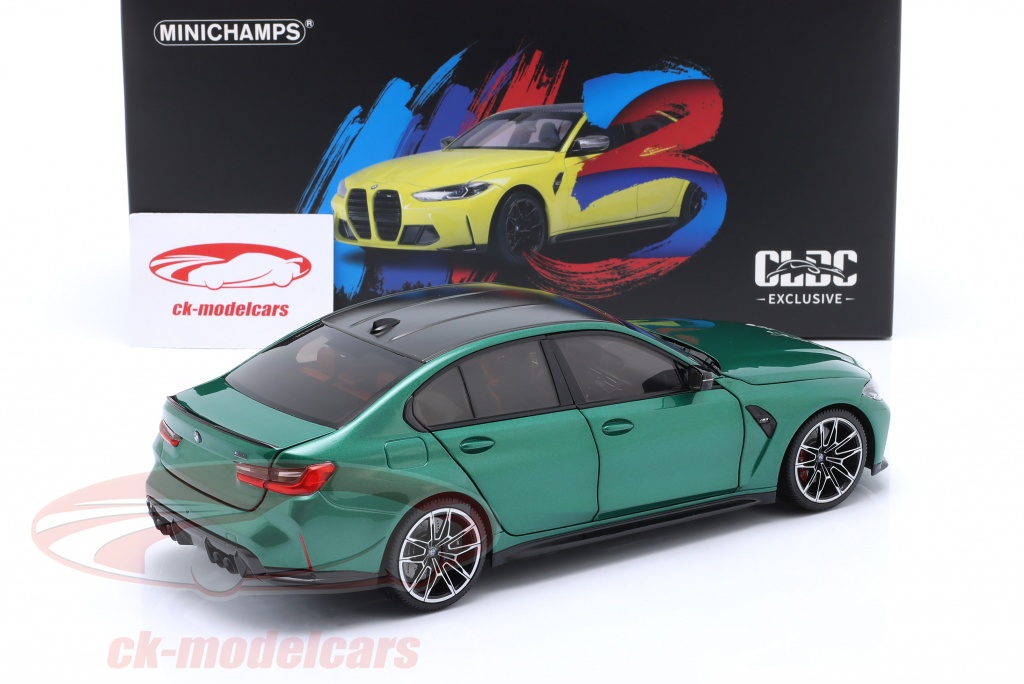 Minichamps 1:18 BMW M3 (G80) Competition year 2020 green metallic 