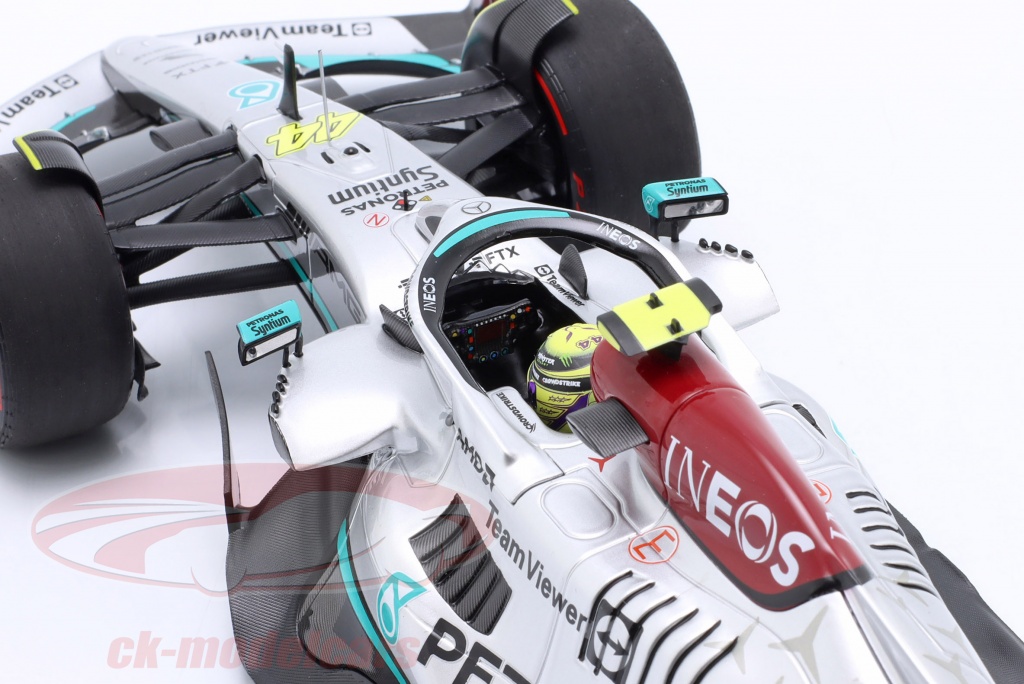 Minichamps 1:18 L. Hamilton Mercedes-AMG F1 W13 #44 8º Mônaco GP
