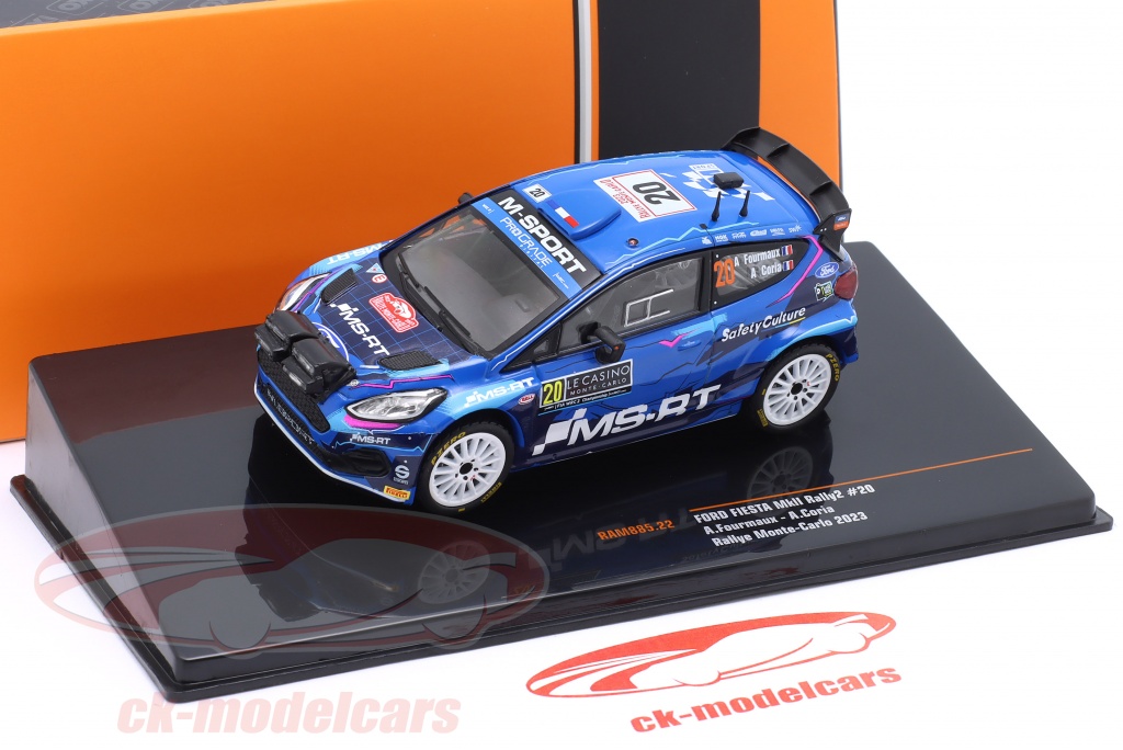 Modèle réduit Ford Fiesta R5 Adrien Fourmaux Monte Carlo 2019 1/43
