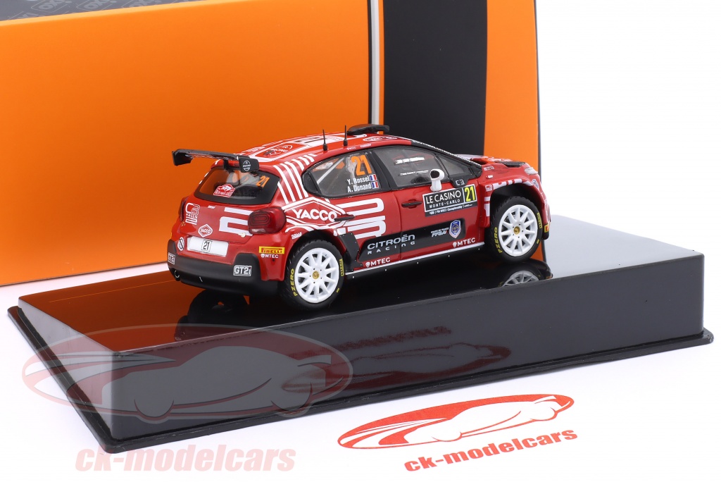 Citroen C3 Rally2 #20 Y. Rossel / A. Dunand Rallye Monte-Carlo 2024 1:43 - IXO Models