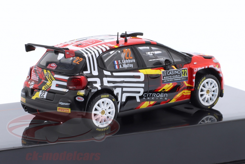CITROEN C3 RALLY2 #22 MONTE CARLO 2023 LEFEBVRE MALFOY IXO