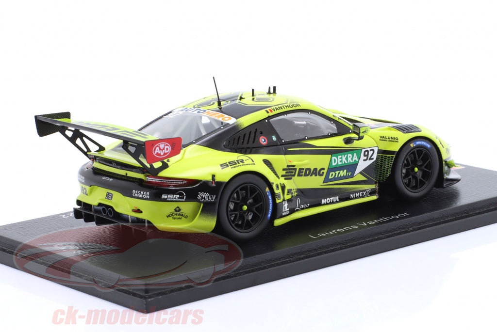 1:43 Scale Spark Model of a Porsche 911 Carrera Cup Sports Car as Raced