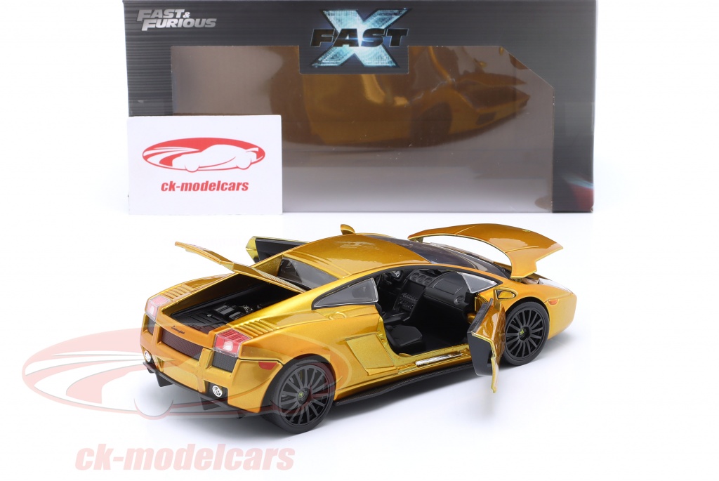 The Fast and the Furious Golden Lamborghini 1/24 scale miniature car  Limited NEW