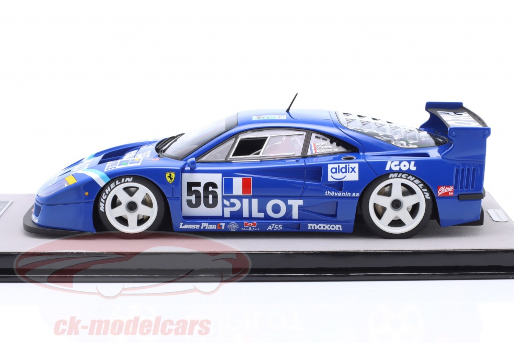 Miniature BBR 1/18 - Ferrari F40 LM #56 Le Mans 1996, Ferte Thevenin, Avec Vitrine