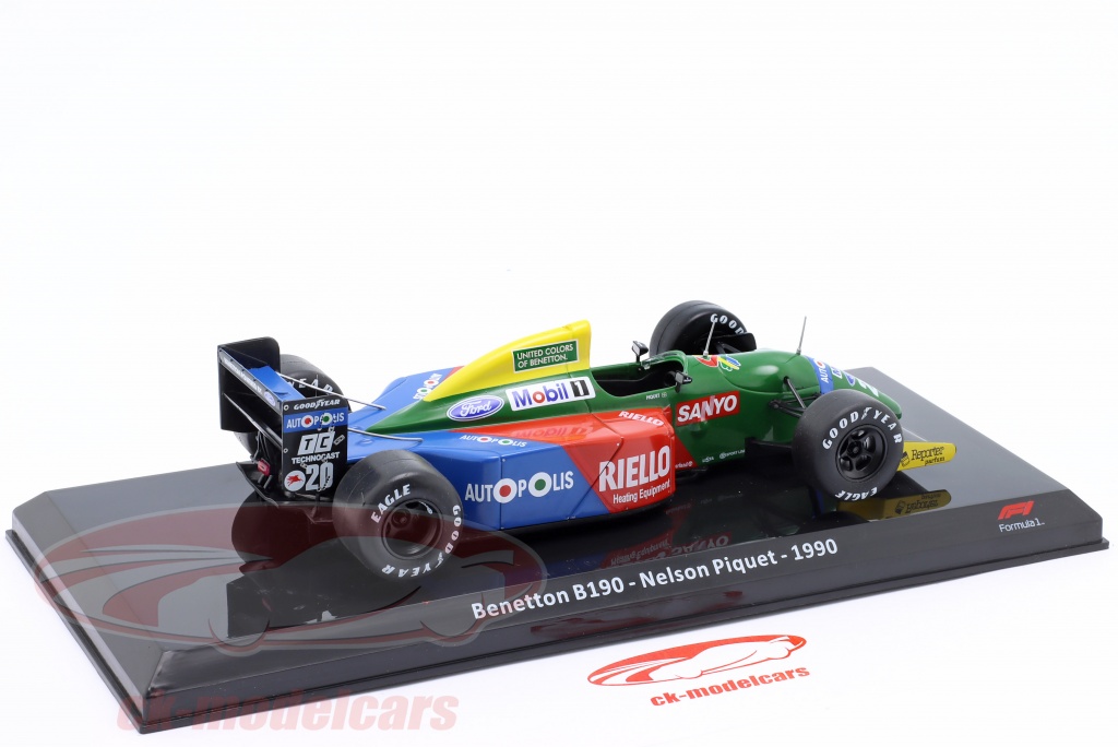 Premium Collectibles 1:24 Nelson Piquet Benetton B190 #20 Formel 1 1990 ...