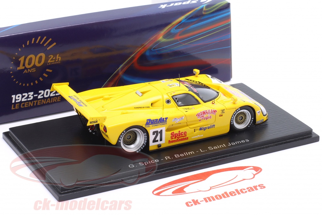 Spark 1/43 Spice SE89C N°21 – 24H Du Mans 1989 – Bellm / James
