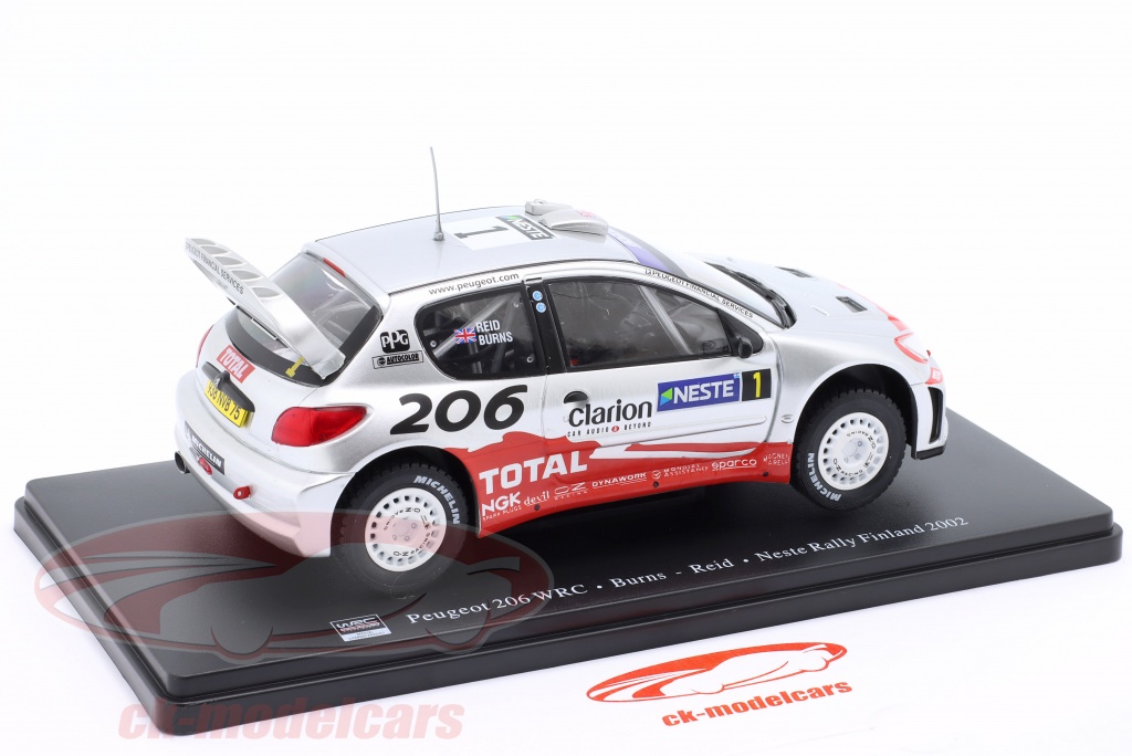 Hachette Peugeot 206 WRC 1/24 - Edition Finlande 2002 (Burns/Reid)