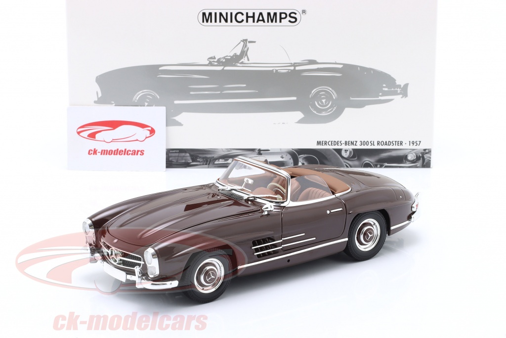 Miniature Minichamps 1/18 Mercedes Benz 300SL 1954 - Blanche, Métal