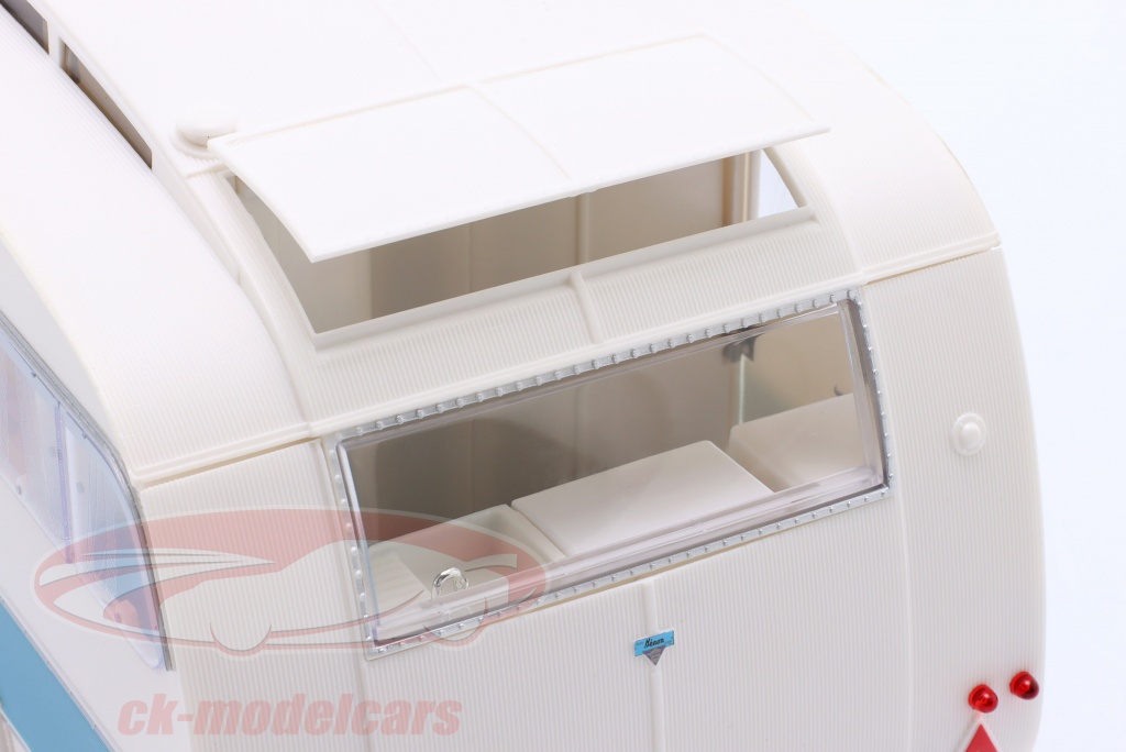 Norev 1/18 Citroën DS 19 1959 – Nuage Bleu/violet + Caravane Hénon – Prévente