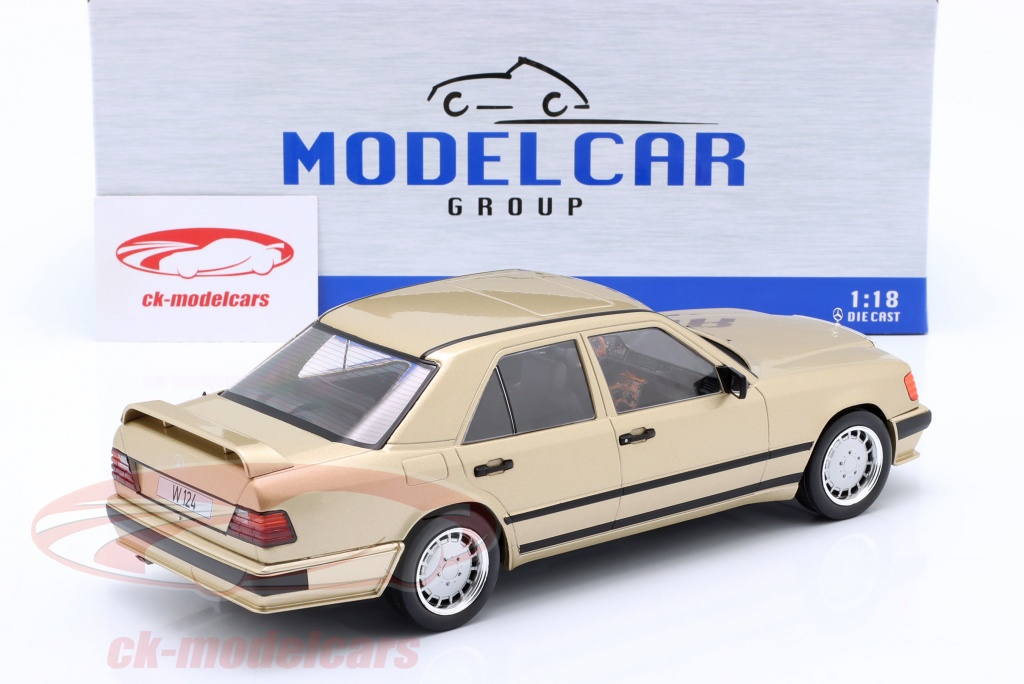 Modelcar Group 1:18 Mercedes-Benz W124 Tuning year 1986 beige