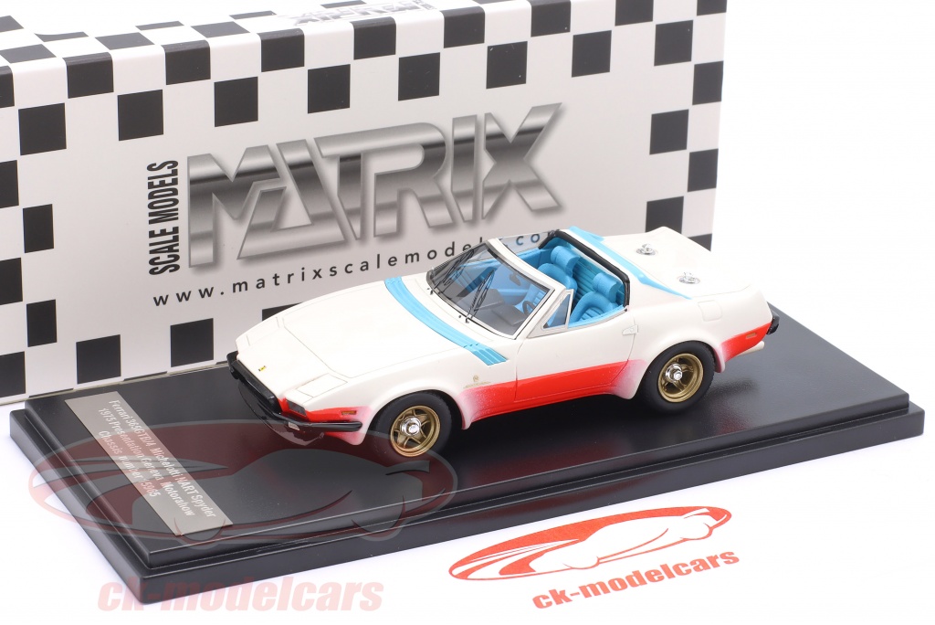 Miniature AMR – Ferrari 365 GTB4 Spider Michelotti 1975 Rouge, échelle 1/43