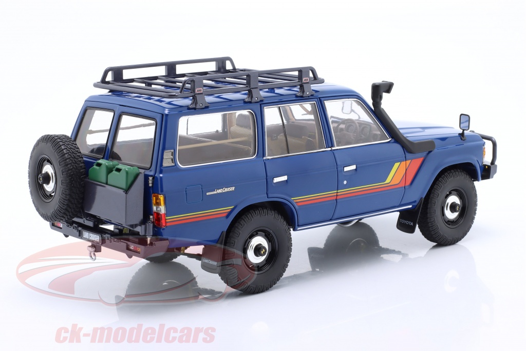 Modèle Réduit Toyota Land Cruiser 60 LC60 1/18 Kyosho - Diecast Bleu, Neuf, Idée Cadeau