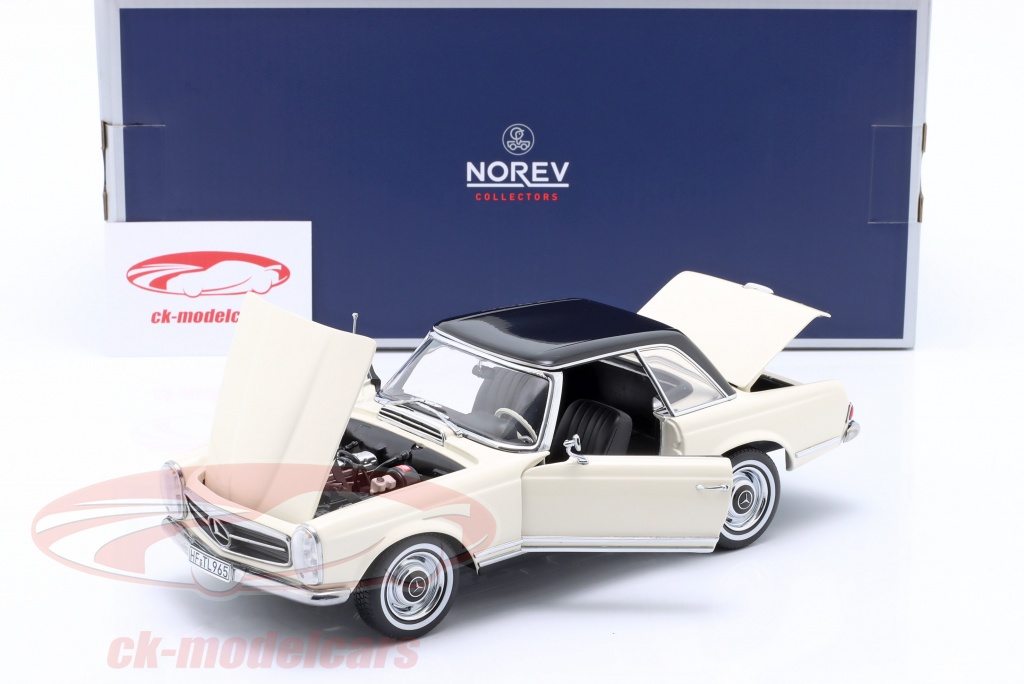 Norev 1:18 Mercedes-Benz 230 SL Año de construcción 1963 blanco 183768  modelo coche 183768 3551091837688