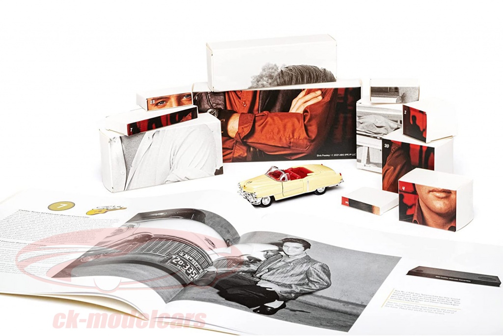 Elvis presley advent calendar cadillac eldorado 1953 yellow 1 37