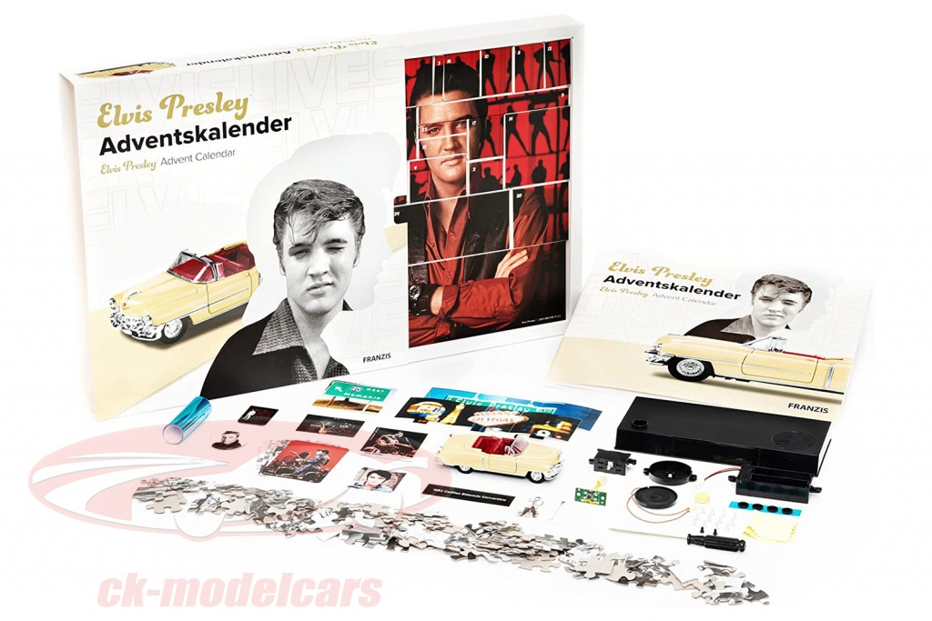 Elvis presley advent calendar cadillac eldorado 1953 yellow 1 37