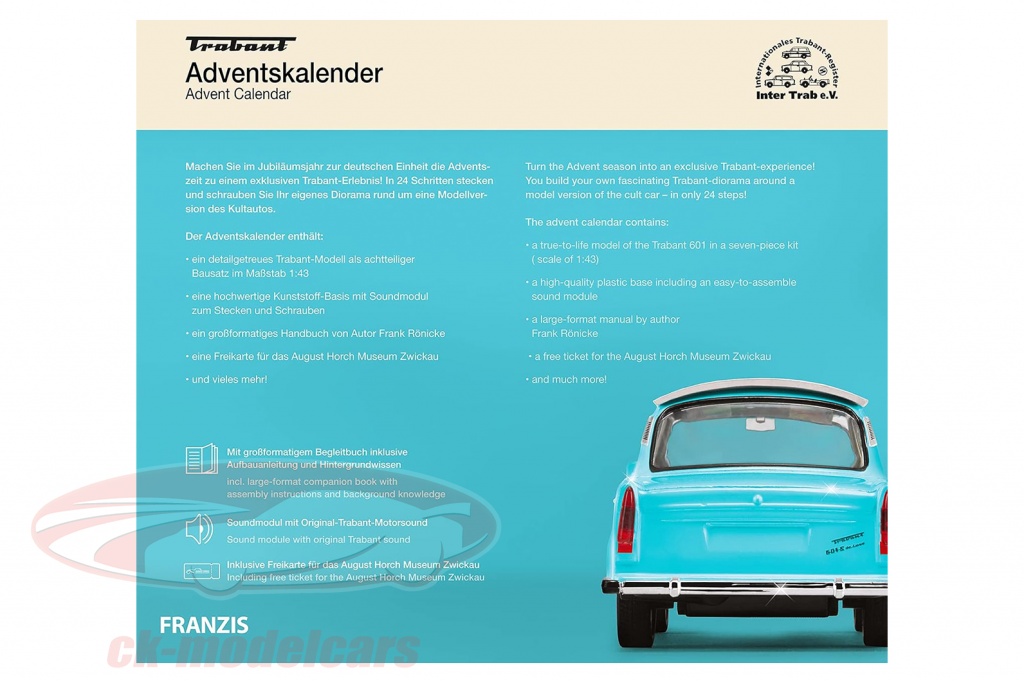 Pajoma 14774 Calendario dell'Avvento in tessuto blu (blu)-133 cm