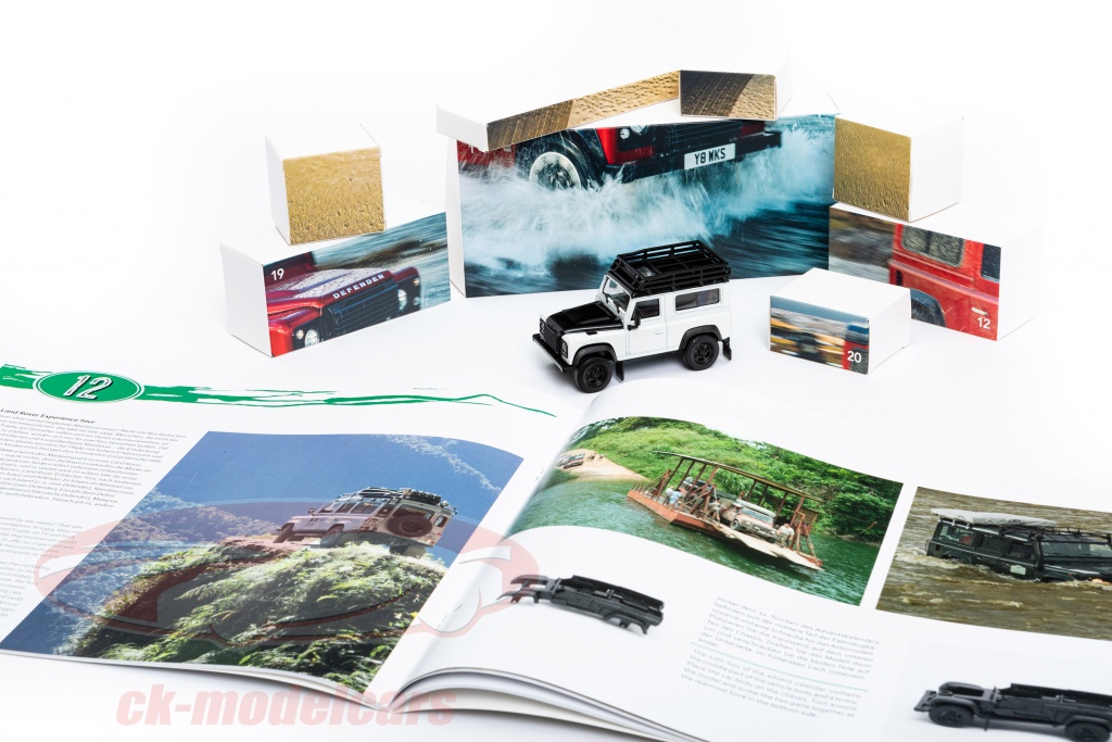 Land Rover Defender Advent kalender: Land Rover Defender wit 1:43 ...
