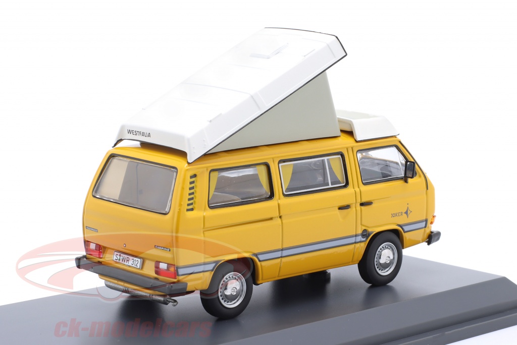 VW Volkswagen Bus Pritsche T3a 1:43 mit 2 Zündapp Motorräder (Neu und
