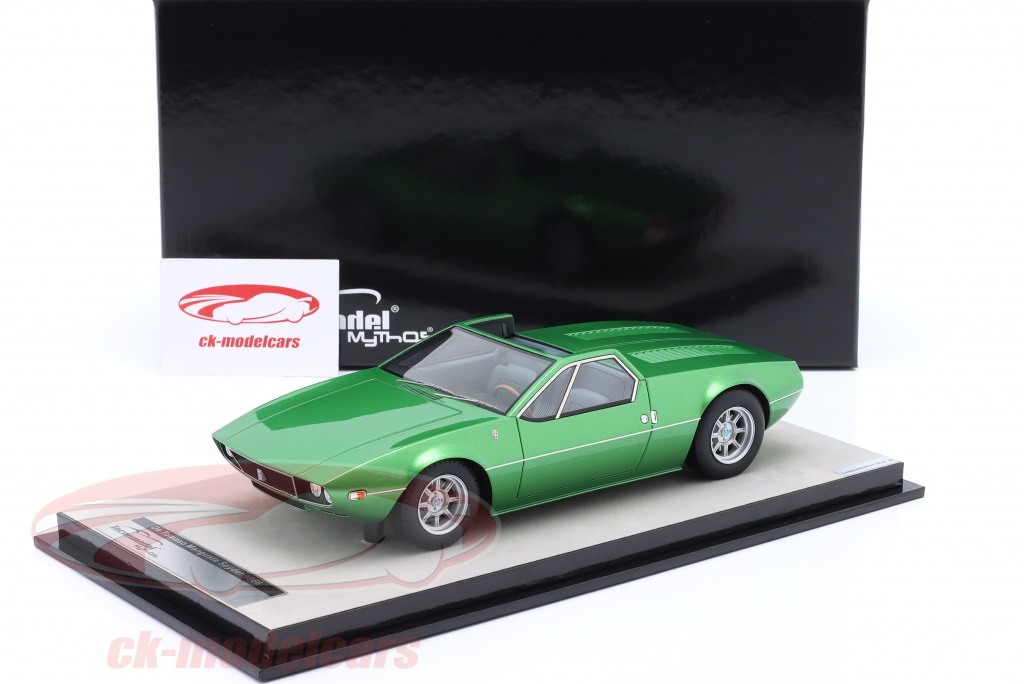 TECNOMODEL TMD18269A DE TOMASO MANGUSTA SPYDER 1966 MET.RED/SILVER 1:18