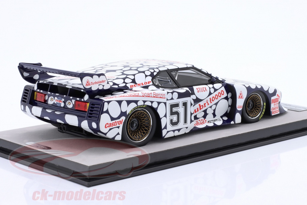 Sideways BMW M1 Schnitzer Gr 5 Lubrifilm Zolder DRM 1981 - Art Technic Modélisme