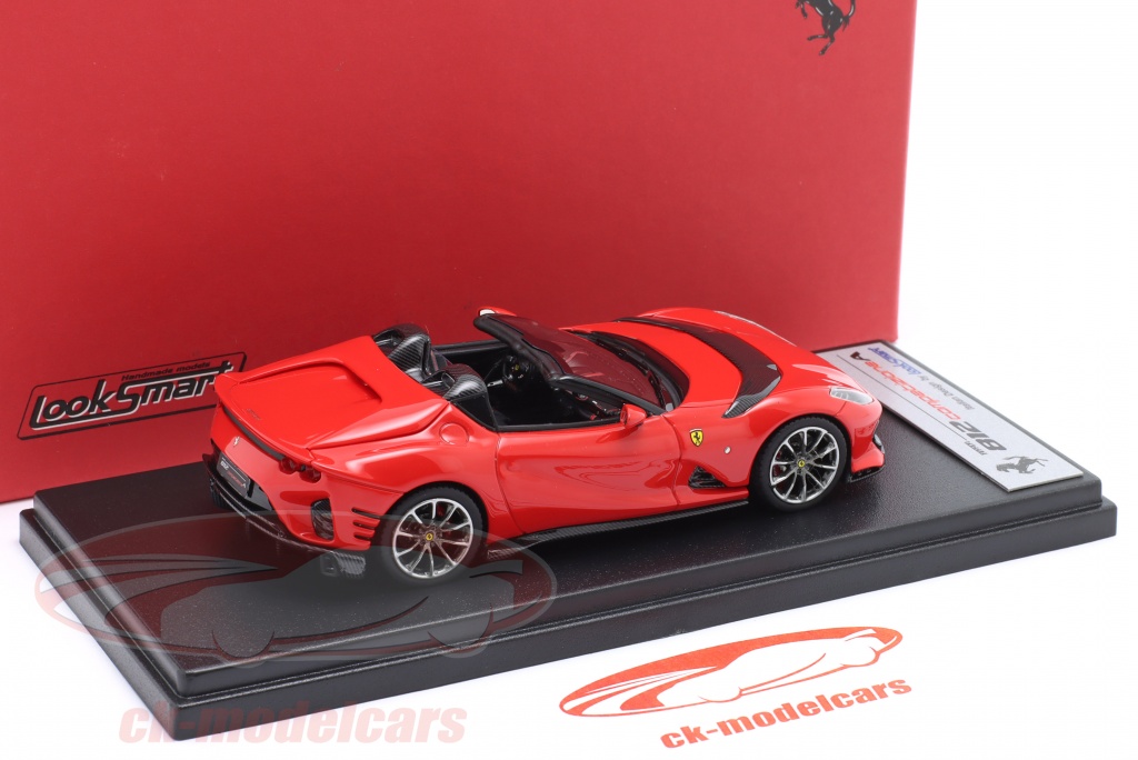 Ferrari 812 Competizione 1/43 - Looksmart - Rouge Course Bande Jaune - NEUVE