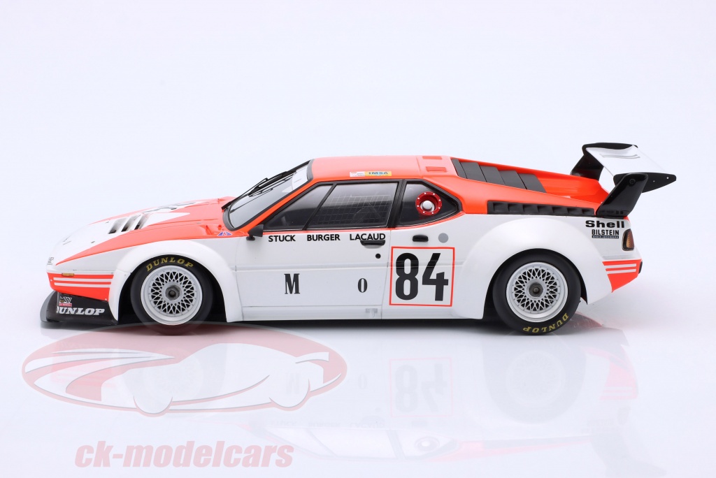 Miniature SPARK 1/18 - BMW M1 M88 3.5L #84 Le Mans 1980 - Stuck/Lacaud - Coffret