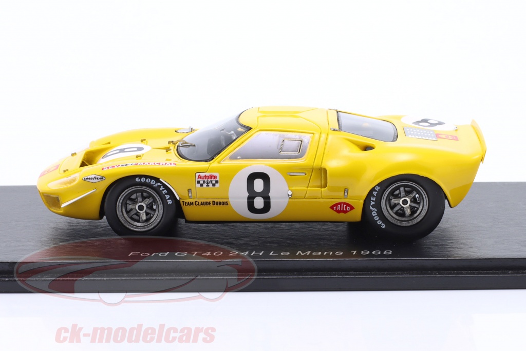 Miniature Spark Ford GT40 N°8 - Le Mans 1968 - Échelle 1:43, Résine, Made In France