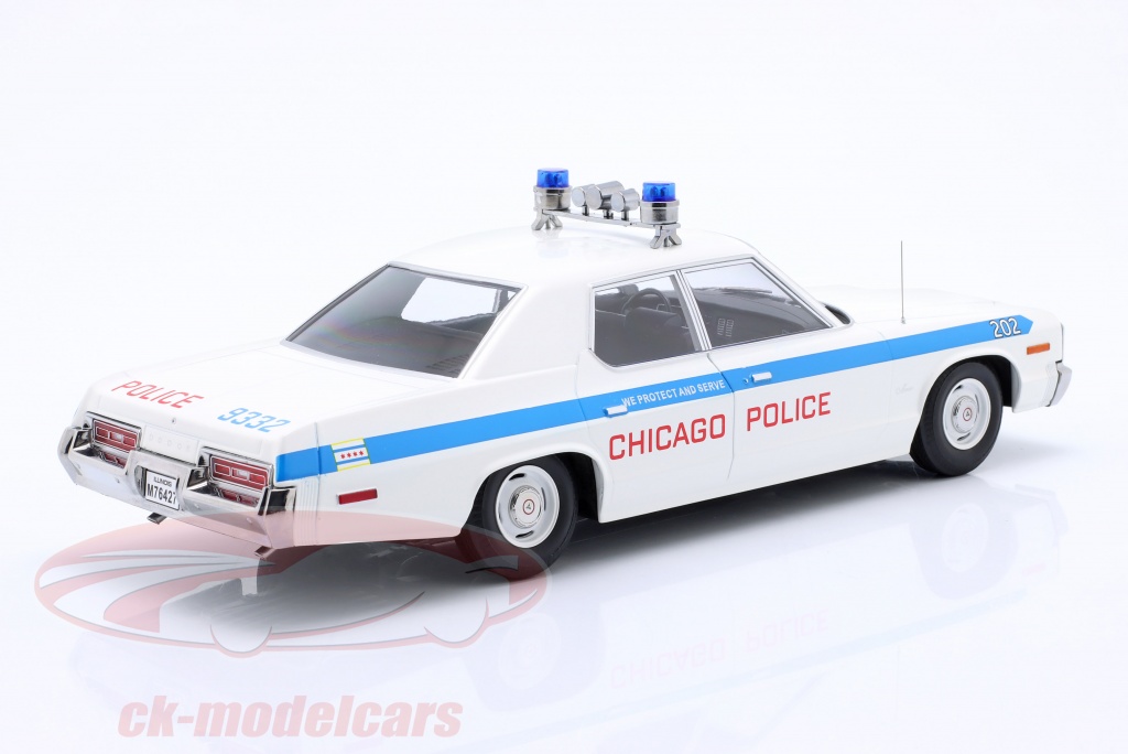 Autoworld 1/43 1142 1974 Dodge Monaco Chicago Police Voiture Miniature Résine Neuve