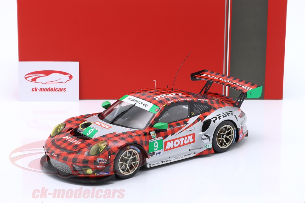 Modèle Réduit IXO 1:18 Porsche 911 GT3 R #9 Pfaff Motorsports - 24h Daytona 2019, Neuf En Boîte