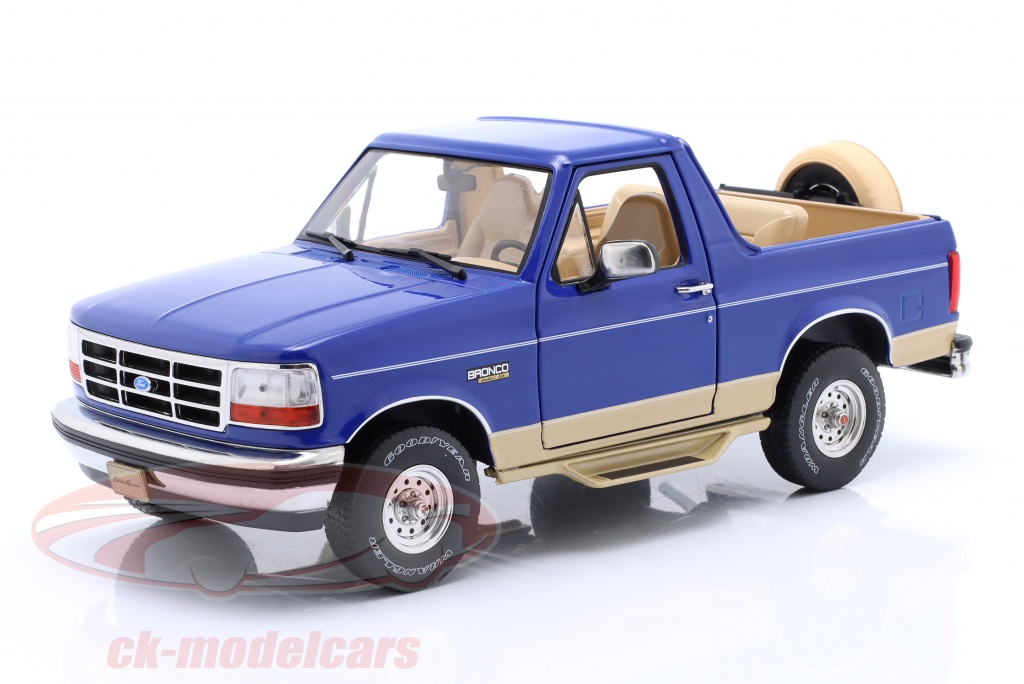 greenlight-1-18-ford-bronco-eddie-bauer-edition-1996-real-azul-bronce-19136/