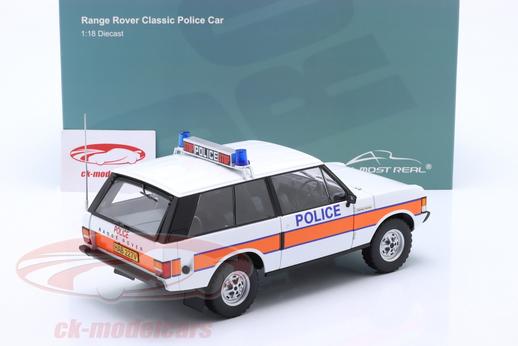 Almost Real 1:18 Range Rover Classic Police 1970 white / orange ...