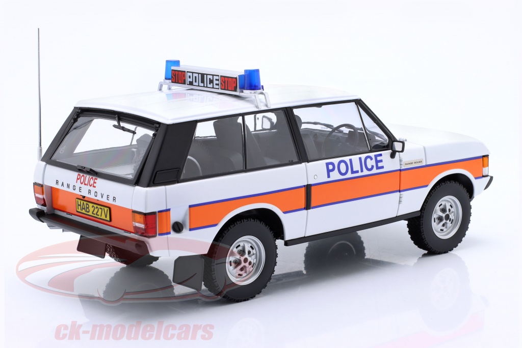 Almost Real 1:18 Range Rover Classic Police 1970 blanco / naranja ...