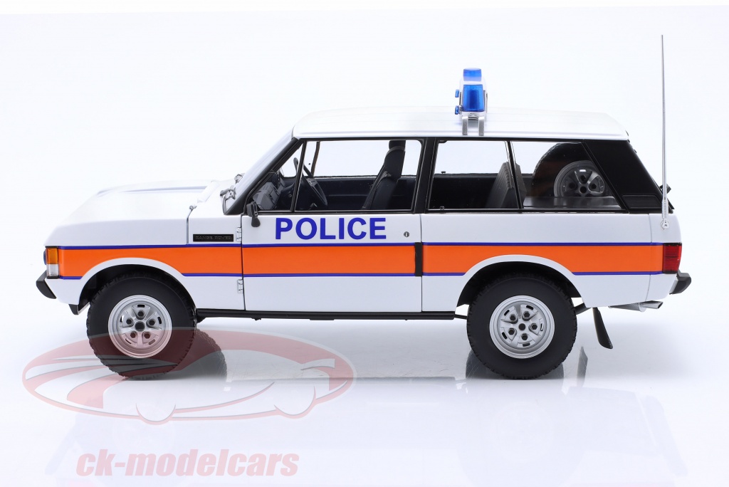 Almost Real 1:18 Range Rover Classic Police 1970 blanco / naranja ...