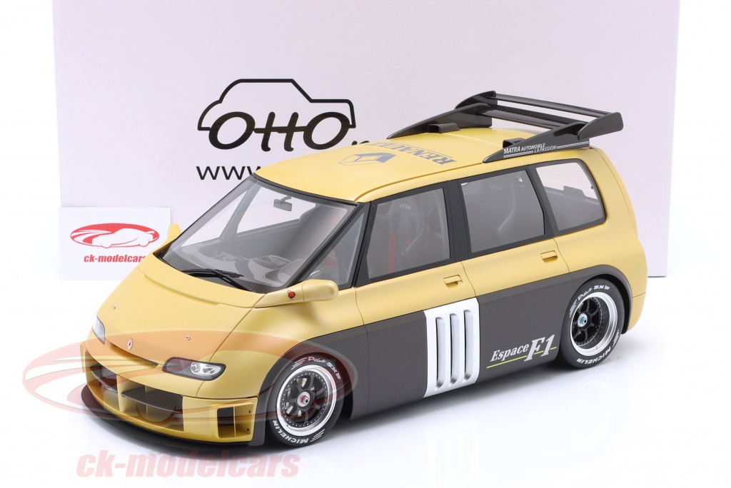 Ottomobile 1:12 Renault Espace F1 Año de construcción 1994 amarillo dorado / negro G070 modelo