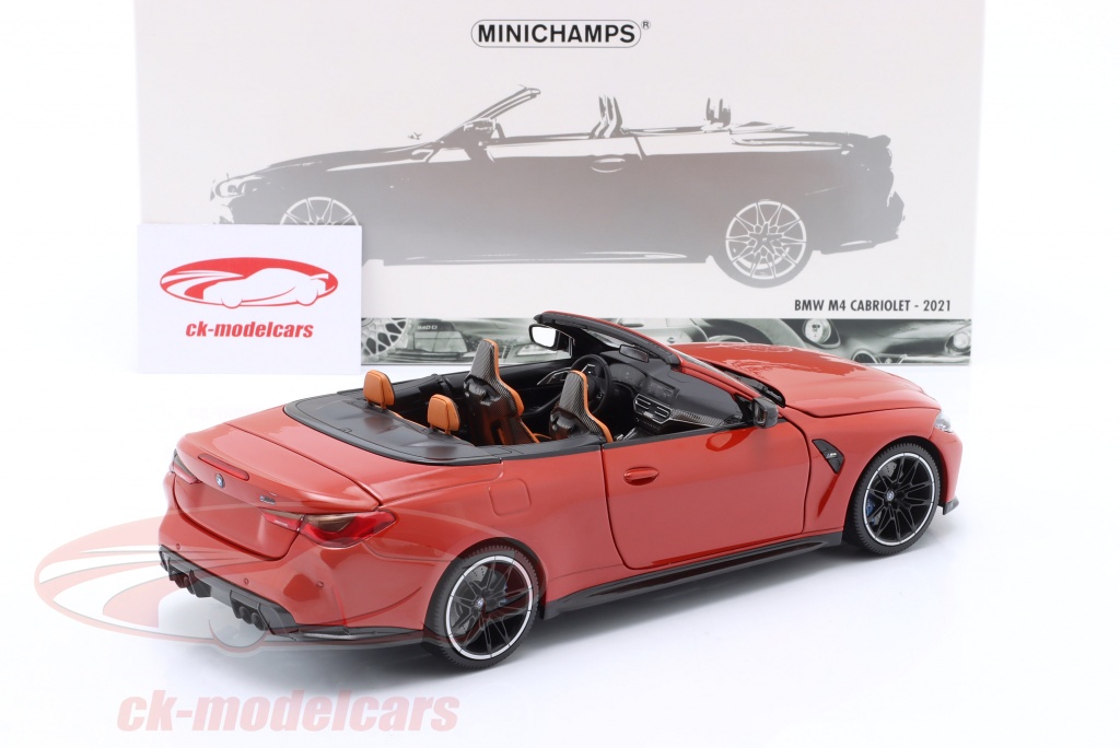 Minichamps 1:18 BMW M4 カブリオレ (G83) 建設年 2021 赤 メタリック 