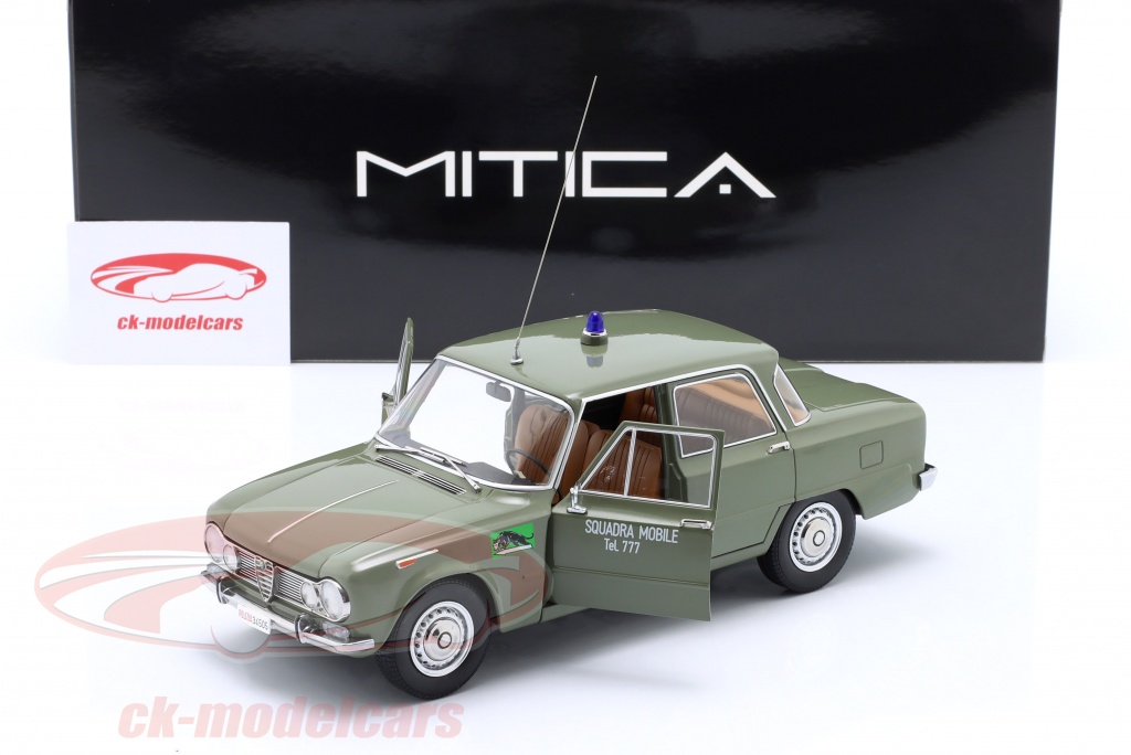 ALFA ROMEO - GIULIA 1.6 Ti Police de Milan 1963 au 1/18 de MITICA 200026-D