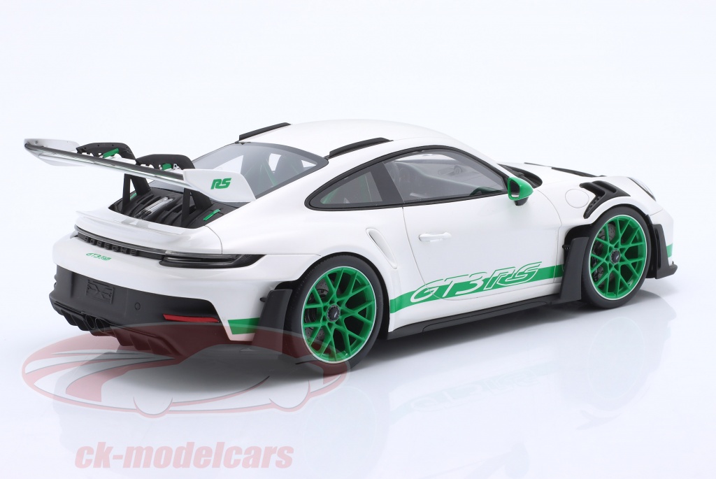 CARRERA 17203 – Macchinina Pull & Speed Porsche GT3 German Police, Effetti Sonori E Luci, Colore Verde