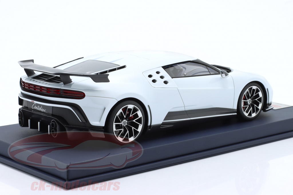 Miniature 1:18 MR Bugatti Centodieci Pebble Beach Version - Blanche édition Limitée