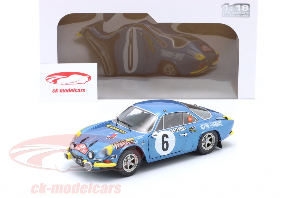 Miniature Solido Alpine A110 1600S – Rallye Monte Carlo 1972, Échelle 1/18 – Prév