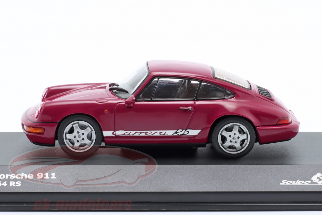 SOLIDO – Porsche 964 RS 1992 – Échelle 1/43 – Modèle Miniature De Collection Bleue