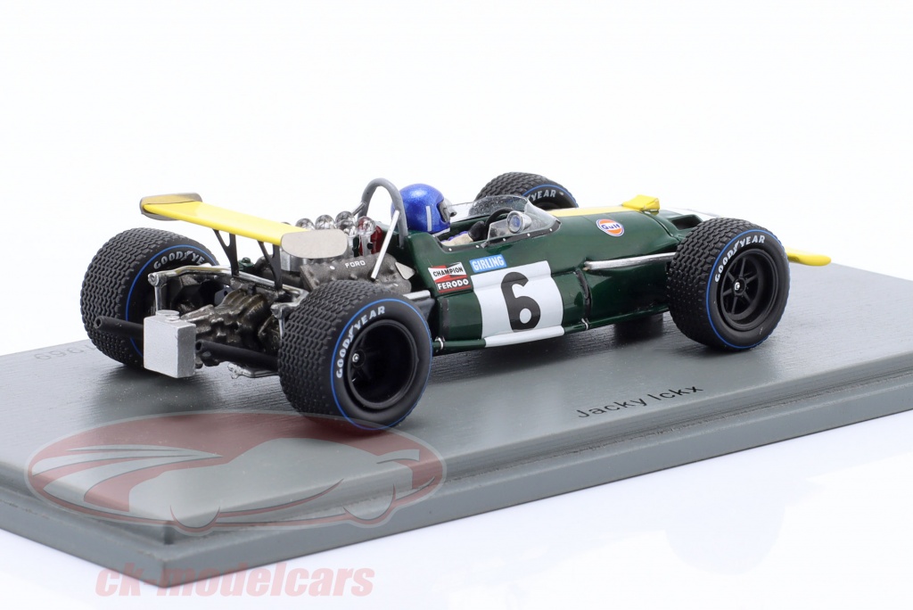 Spark 1:43 Jacky Ickx Brabham BT26A #4 6ème Espagne GP formule 1 1969