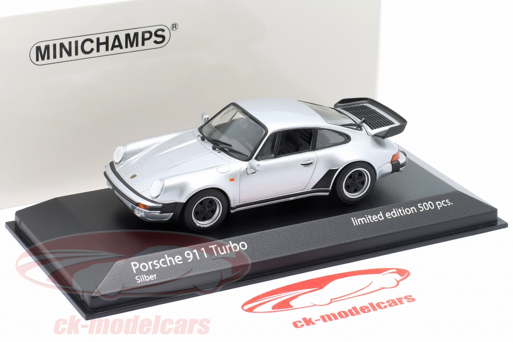 Porsche 911 Turbo 50 Ans (992) - Minichamps 1:43 - GT Argent Métallique - Neuf 2024