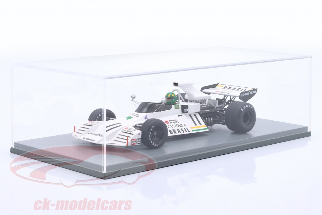 OPO 10 Formula 1 1/43 Scale Miniature Car - BRABHAM BT42 Wilson Fittipaldi 1973 Model, Metal With Display Box - View #3